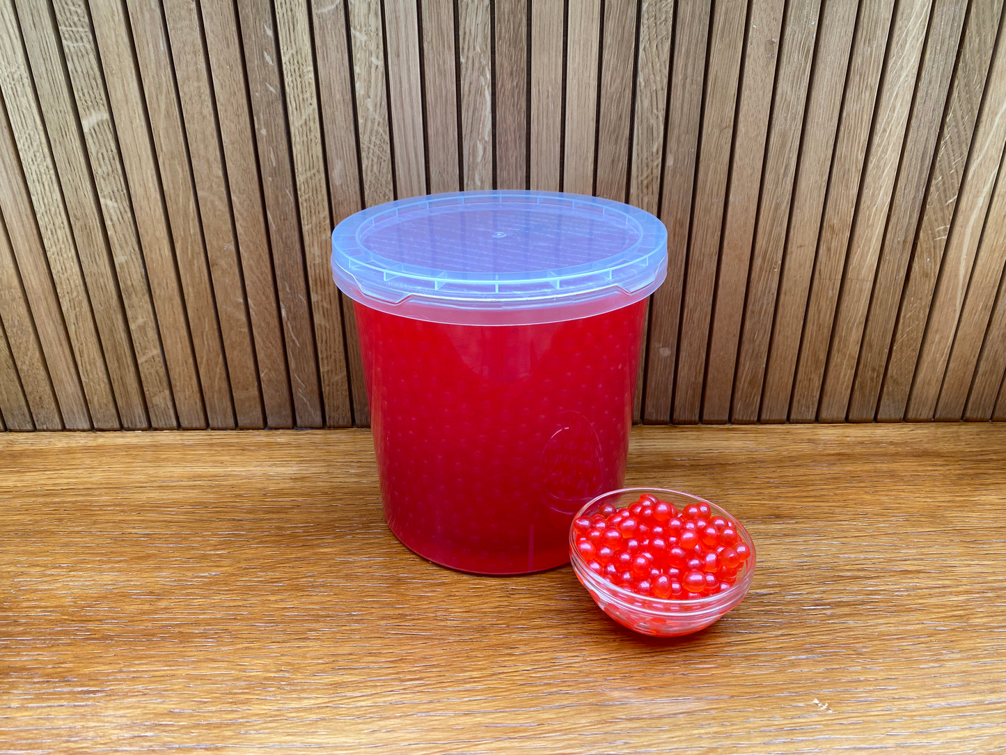 Strawberry Bursting Popping Boba - 3.4KG Container